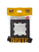 BRITE Рамка 1 пост IP44 РУ-1-БрТБ-44 темная бронза IEK BR-M12-44-K45
