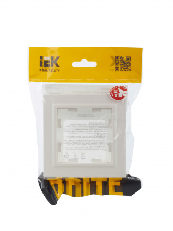 BRITE Рамка 1 пост IP44 РУ-1-БрЖ-44 жемчуг IEK BR-M12-44-K36