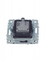 BRITE Розетка двойная TV+SAT РТВ/РСп12-БрГ графит IEK BR-AF20-O-K53