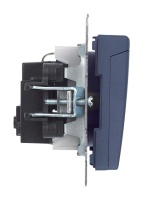 BRITE Розетка с заземлением с защитными шторками и крышкой 16А IP20 РСбш10-3-БрМ маренго IEK BR-R16-16-K35