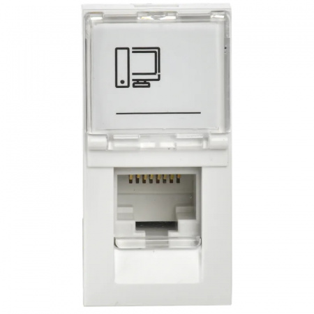 CKK-40D-RI1-K01 Розетка компьютерная RJ45 UTP категория 5e 1 модуль IEK 