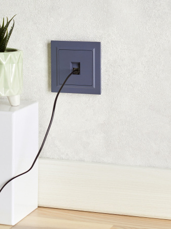 BRITE Розетка компьютерная RJ45 кат.5E РК10-БрМ маренго IEK BR-K10-1-K35