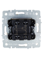 BRITE Выключатель одноклавишный перекрестный 10А ВС10-1-3-БрКр бежевый IEK BR-V13-0-10-K10