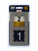 BRITE Рамка 2 поста РУ-2-2-БрД стекло дымчатый IEK BR-M22-G-K30
