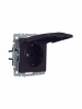 BRITE Розетка с заземлением с защитными шторками и крышкой 16А IP44 РСбш10-3-44-БрЧ черный IEK BR-R16-16-44-K02