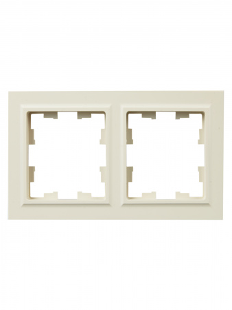BR-M22-44-K10 BRITE Рамка 2 поста IP44 РУ-2-БрКр-44 бежевый IEK 