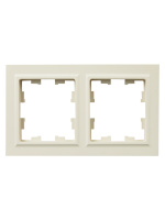 BRITE Рамка 2 поста IP44 РУ-2-БрКр-44 бежевый IEK BR-M22-44-K10