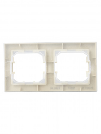 BRITE Рамка 2 поста IP44 РУ-2-БрКр-44 бежевый IEK BR-M22-44-K10