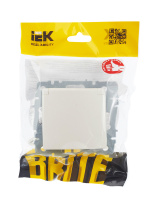 BRITE Розетка с заземлением с защитными шторками и крышкой 16А IP20 РСбш10-3-БрЖ жемчуг IEK BR-R16-16-K36