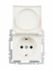BRITE Розетка с заземлением с защитными шторками и крышкой 16А IP20 РСбш10-3-БрЖ жемчуг IEK BR-R16-16-K36