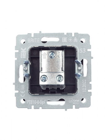 BRITE Розетка TV проходная РТВ10-0-БрГ графит IEK BR-A10-P-K53