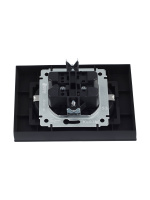 BRITE Розетка двойная с заземлением с защитными шторками 16А в сборе РСш12-3-БрГ графит IEK BR-R24-16-K53-F