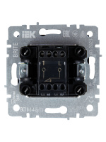 BRITE Выключатель одноклавишный самовозвратный 10А ВС10-1-4-БрТБ темная бронза IEK BR-V14-0-10-K45