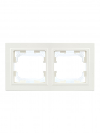 BRITE Рамка 2 поста IP44 РУ-2-БрБ-44 белый IEK BR-M22-44-K01