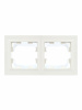 BRITE Рамка 2 поста IP44 РУ-2-БрБ-44 белый IEK BR-M22-44-K01