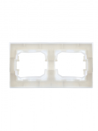 BRITE Рамка 2 поста IP44 РУ-2-БрБ-44 белый IEK BR-M22-44-K01