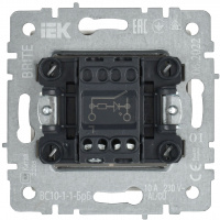 BRITE Выключатель одноклавишный с индикацией 10А ВС10-1-1-БрБ белый IEK BR-V10-1-10-K01