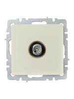 BRITE Розетка TV проходная РТВ10-0-БрКр бежевый IEK BR-A10-P-K10
