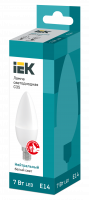 Лампа светодиодная C35 свеча 7Вт 230В 4000К E14 IEK LLE-C35-7-230-40-E14