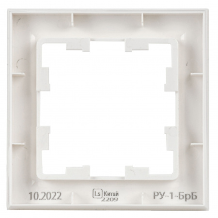 BRITE Рамка 1 пост РУ-1-БрБ белый IEK BR-M12-K01