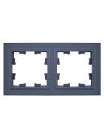 BRITE Рамка 2 поста IP44 РУ-2-БрМ-44 маренго IEK BR-M22-44-K35