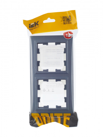 BRITE Рамка 2 поста IP44 РУ-2-БрМ-44 маренго IEK BR-M22-44-K35