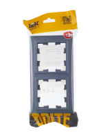 BRITE Рамка 2 поста IP44 РУ-2-БрМ-44 маренго IEK BR-M22-44-K35