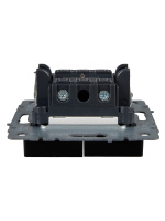 BRITE Выключатель двухклавишный с индикацией 10А ВС10-2-1-БрЧ черный IEK BR-V20-1-10-K02