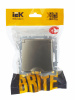 BRITE Розетка с заземлением с защитными шторками и крышкой 16А IP20 РСбш10-3-БрШ шампань IEK BR-R16-16-K37