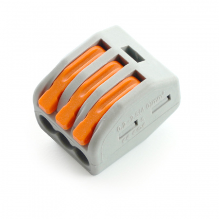 Клемма монтажная 3-проводная, STEKKER LD222-413 32397