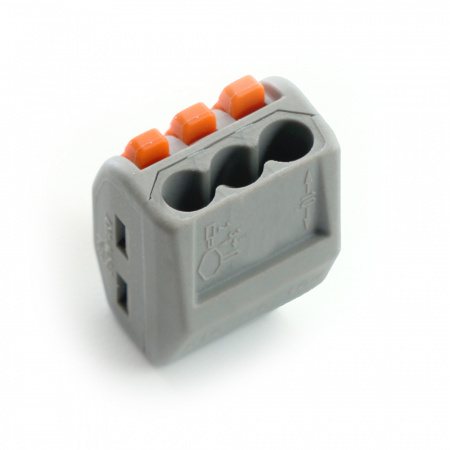 Клемма монтажная 3-проводная, STEKKER LD222-413 32397