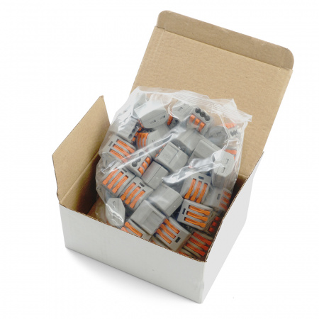 Клемма монтажная 3-проводная, STEKKER LD222-413 32397