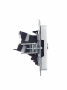BRITE Розетка двойная TV+RJ45 кат.5E РТВ/РК12-БрА алюминий IEK BR-AK20-1-K47