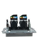 BRITE Розетка компьютерная двойная RJ45 кат.5E РК10-2-БрА алюминий IEK BR-K20-1-K47