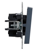 BRITE Выключатель трехклавишный 10А ВС10-3-0-БрМ маренго IEK BR-V30-0-10-K35