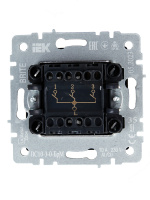 BRITE Выключатель трехклавишный 10А ВС10-3-0-БрМ маренго IEK BR-V30-0-10-K35