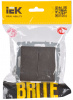 BRITE Выключатель жалюзи 10А ВС10-1-5-БрТБ темная бронза IEK BR-V15-0-10-K45