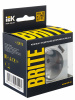BRITE Розетка с заземлением с защитными шторками 16А с USB A+A 2.1А РЮш10-1-БрА алюминий IEK BR-R14-16-U21-D21-K47