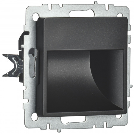 BRITE Подсветка LED встраиваемая ПЛ20-БрЧ черный IEK BR-FL20-K02