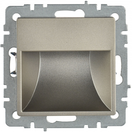 BRITE Подсветка LED встраиваемая ПЛ20-БрШ шампань IEK BR-FL20-K37