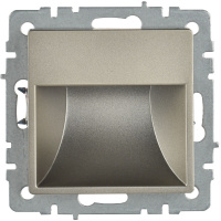 BRITE Подсветка LED встраиваемая ПЛ20-БрШ шампань IEK BR-FL20-K37