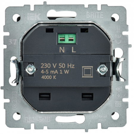 BRITE Подсветка LED встраиваемая ПЛ20-БрШ шампань IEK BR-FL20-K37