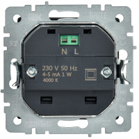 BRITE Подсветка LED встраиваемая ПЛ20-БрШ шампань IEK BR-FL20-K37