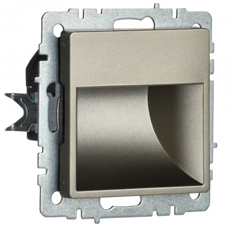 BRITE Подсветка LED встраиваемая ПЛ20-БрШ шампань IEK BR-FL20-K37