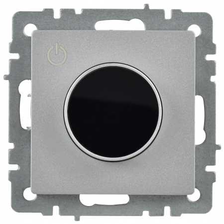 BRITE Термостат электронный с индикацией ТС10-1-БрА алюминий IEK BR-RT11-K47