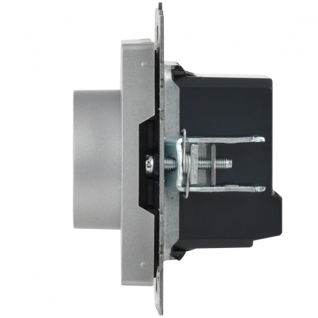 BRITE Термостат электронный с индикацией ТС10-1-БрА алюминий IEK BR-RT11-K47