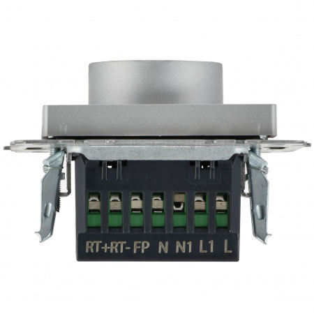 BRITE Термостат электронный с индикацией ТС10-1-БрА алюминий IEK BR-RT11-K47