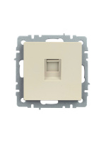 BRITE Розетка компьютерная RJ45 кат.5E РК10-БрКр бежевый IEK BR-K10-1-K10