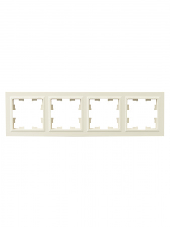 BRITE Рамка 4 поста РУ-4-БрКр бежевый IEK BR-M42-K10