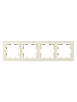 BRITE Рамка 4 поста РУ-4-БрКр бежевый IEK BR-M42-K10